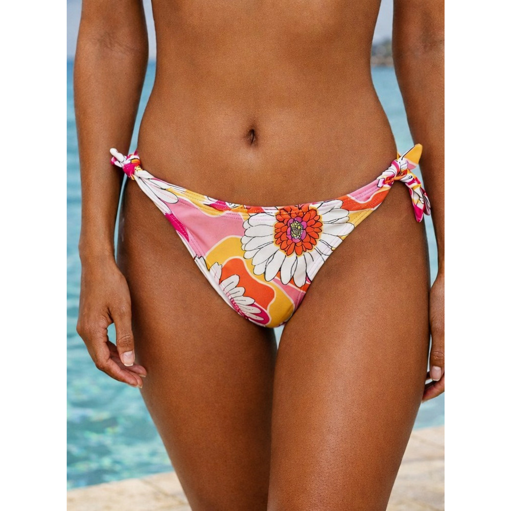 Cia Maritima Bikini Cheeky Bottom Womens Small Beachy Swimwear‎ Floral New